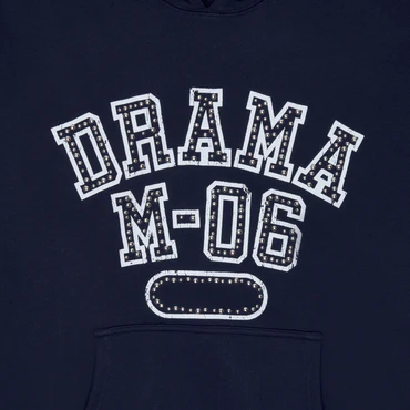 Drama Call NAVY COLLEGE STUD HOOD