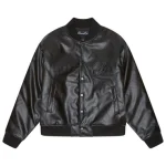 Dramas call.c BLACK SCRIBBLE JACKET LEATHER