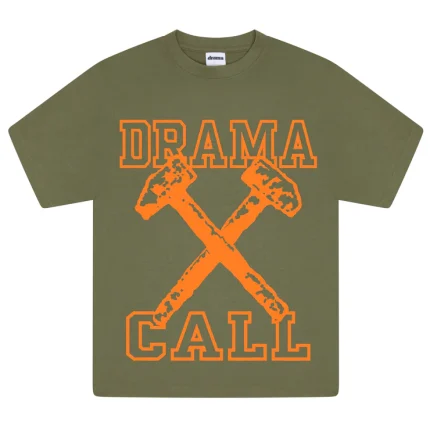 Drama call HAMMER TEE (OLIVE GREEN) NEW BLANK